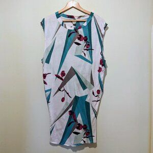 Diesel Rare Geometric Print T-Shirt edgy and artistic Mini Dress Tunic | Size S